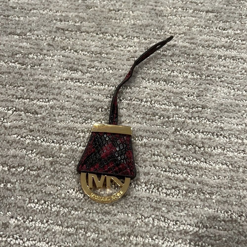 MICHAEL Michael Kors Riley Python-Embossed Satchel Bag in Merlot - Picture 13 of 16